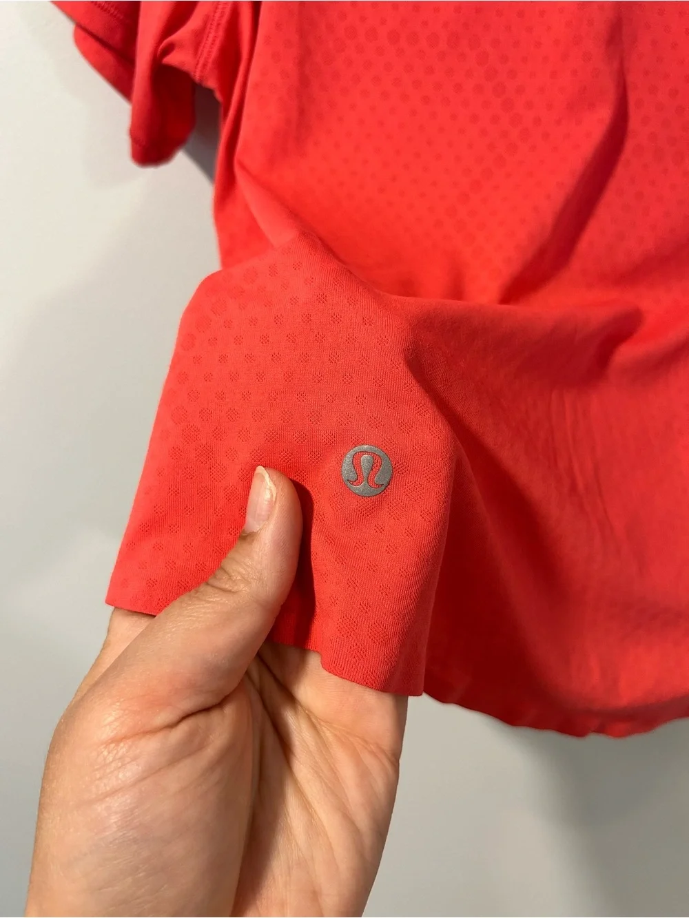 Lululemon Fast and Free Race Length T-Shirt Pink Size 4